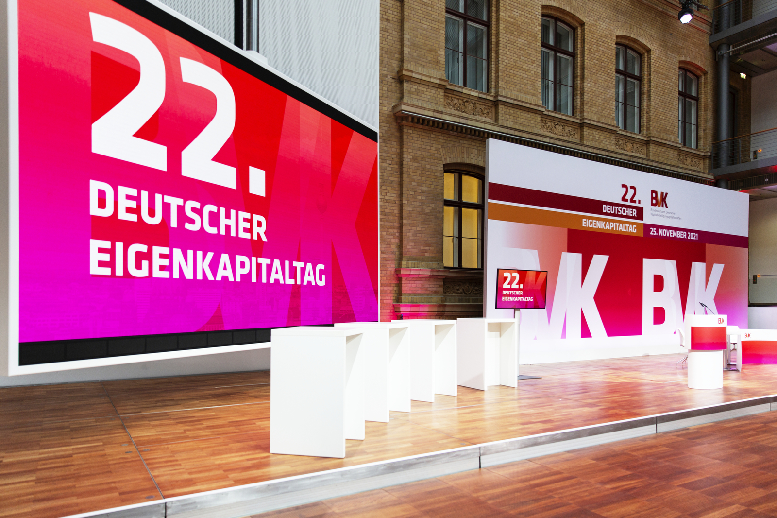 Komplettes visuelles Design für 22. Deutscher Eigenkapitaltag des BVK in Berlin